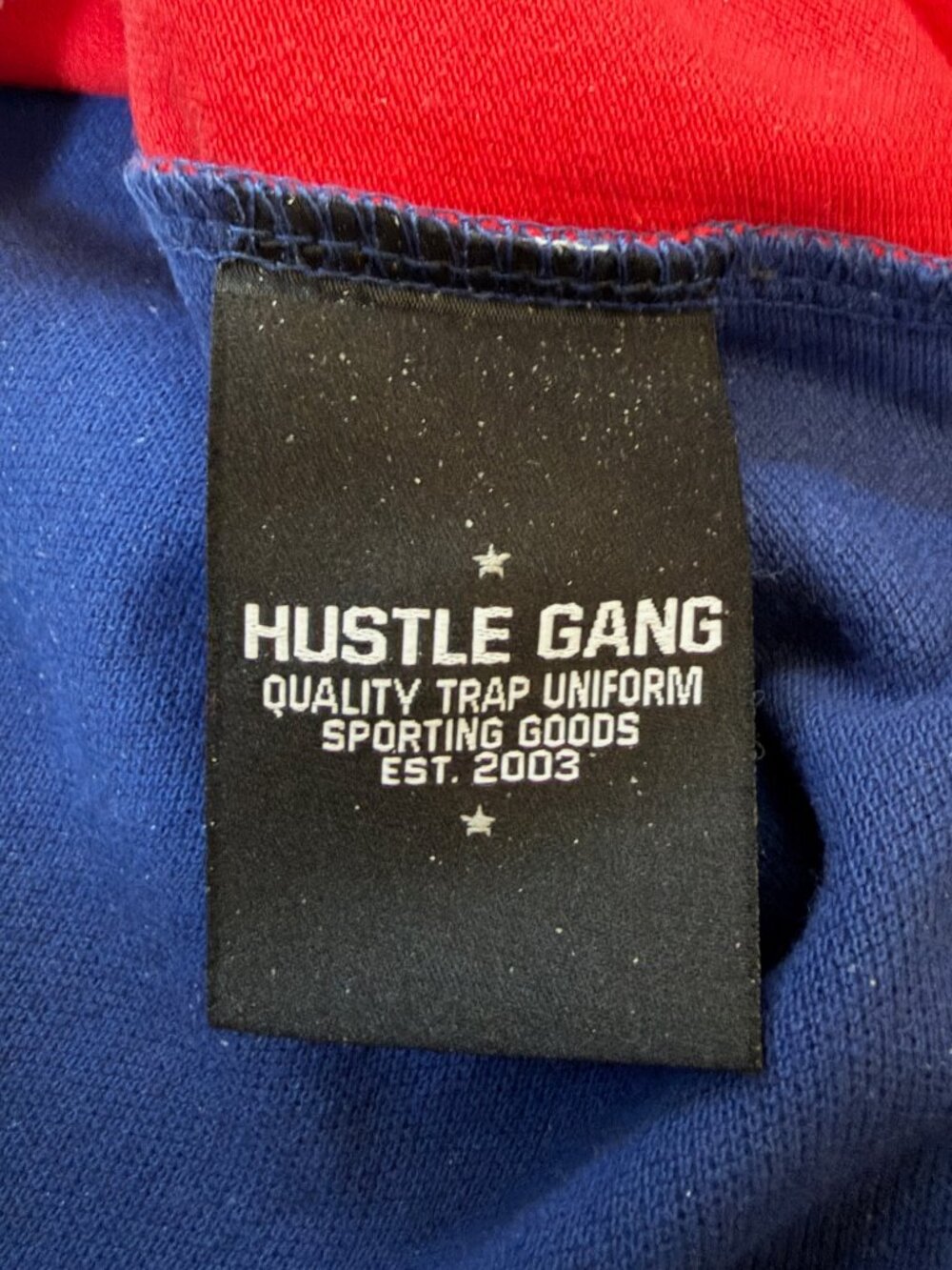 Hustle Gang Men's Big Mood Colorblock Polo Shirt Size Large L Trap Uniform Bear - Picture 10 of 13